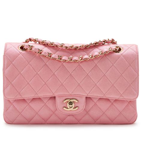 chanel pink caviar light gold|Chanel Caviar Quilted Medium Double Flap Pink .